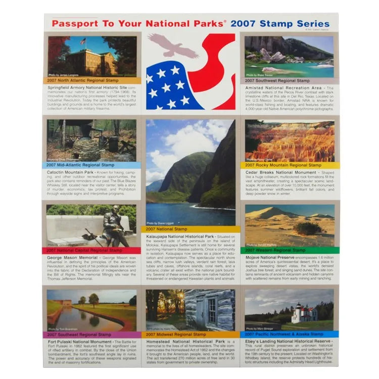2007 Passport To Your National Parks® Stamp Set