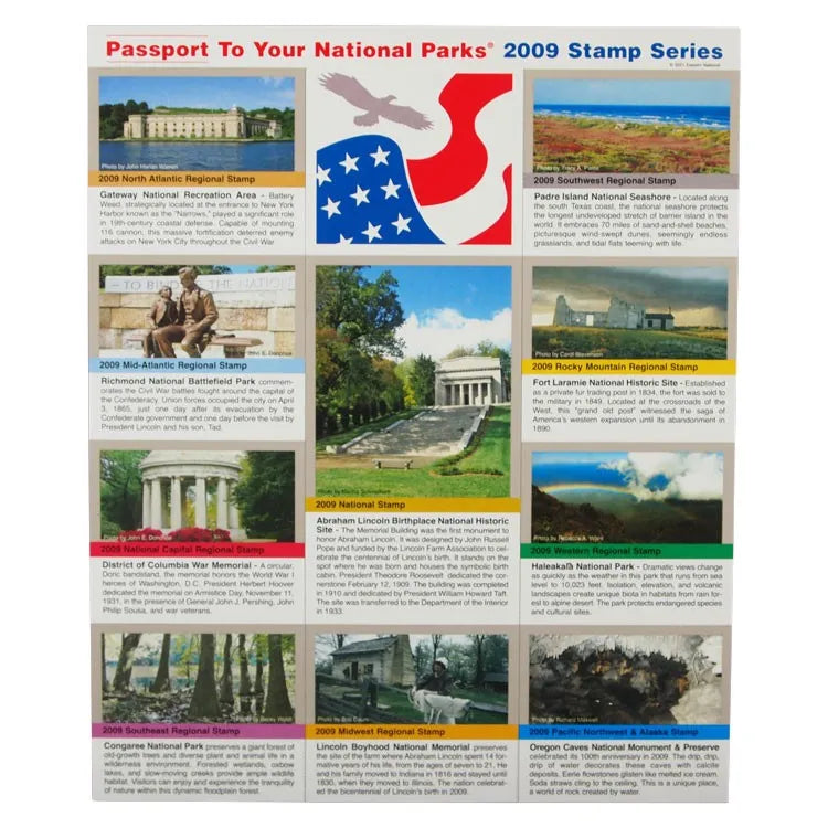 2009 Passport To Your National Parks® Stamp Set WNP
