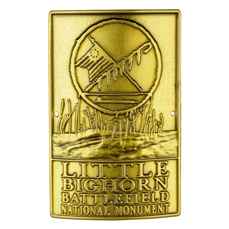 Little Bighorn Battlefield Hiking Stick Medallion - Logo