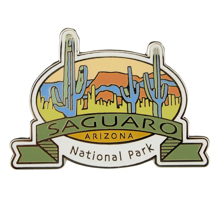 Saguaro National Park Pin - Landscape Banner