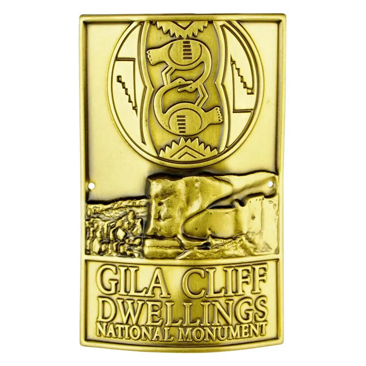 Gila Cliff Dwellings National Monument Hiking Stick Medallion - Logo