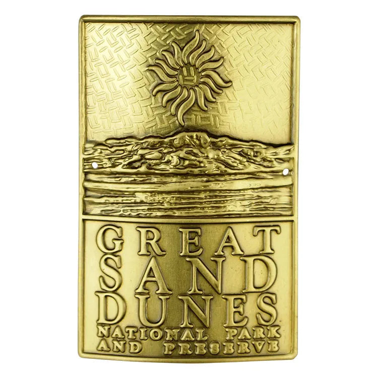 Great Sand Dunes Hiking Stick Medallion - Logo