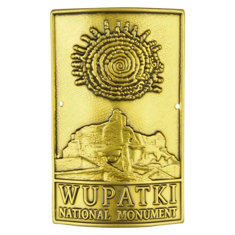 Wupatki National Monument Hiking Stick Medallion - Logo