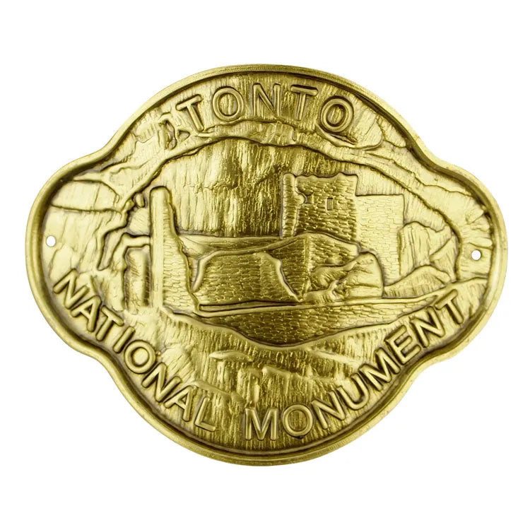 Tonto National Monument Hiking Stick Medallion - Round