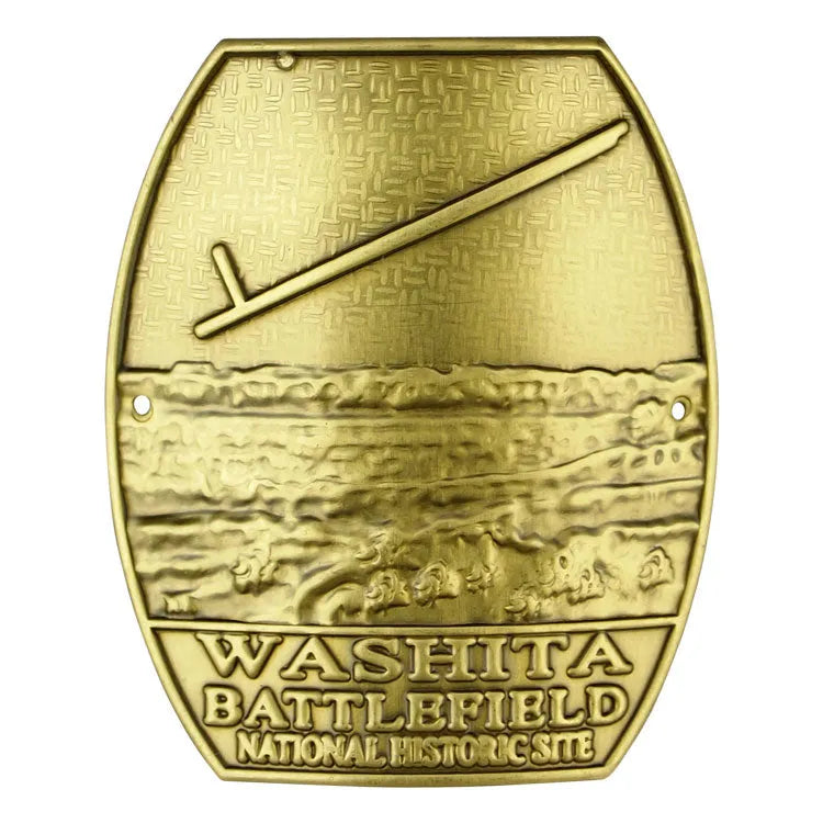 Washita Battlefield Hiking Stick Medallion - Logo