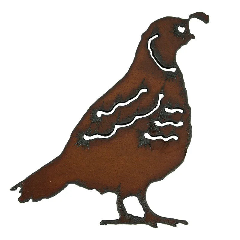 Metal Gambel's Quail Magnet
