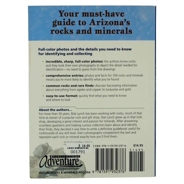 Arizona Rocks & Minerals: A Field Guide to the Grand Canyon State back cover