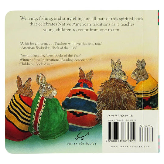 Ten Little Rabbits Board Book back cover