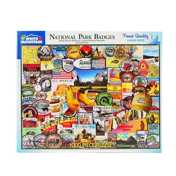 National Park Badges Puzzle box front
