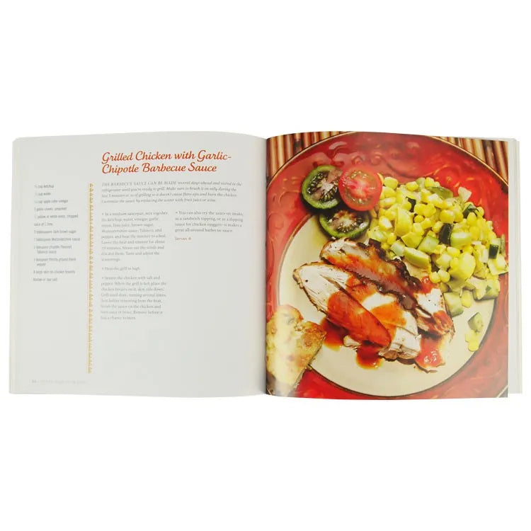 Essential Southwest Cookbook interior pages with recipe and image