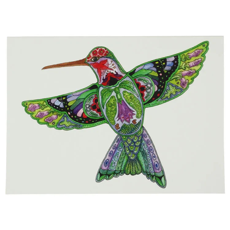 Earth Art Hummingbird Notecard