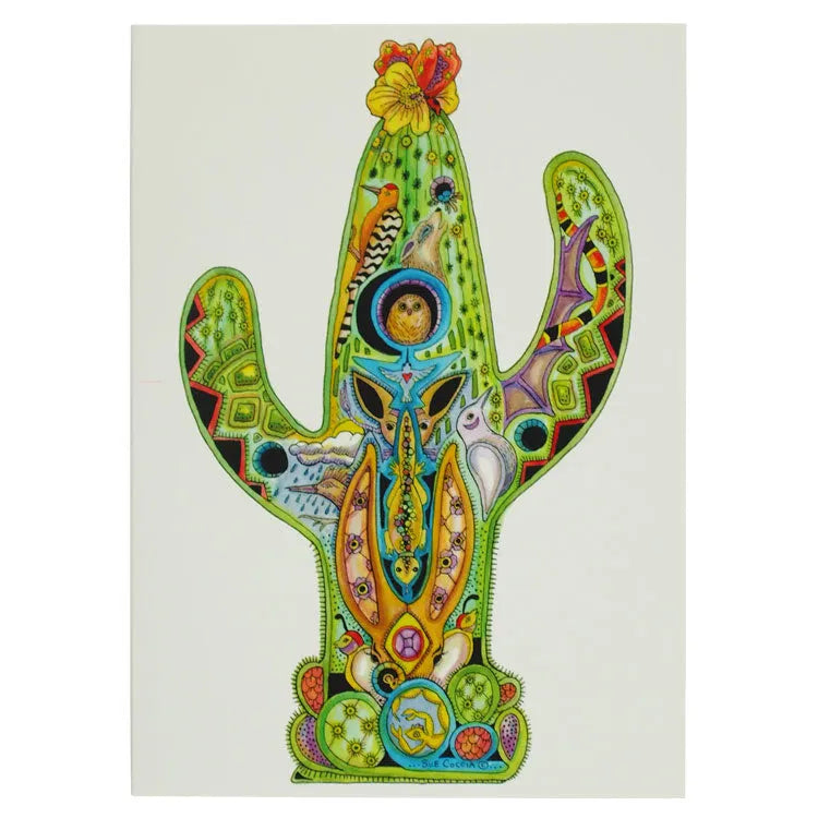 Earth Art Saguaro Cactus Notecard