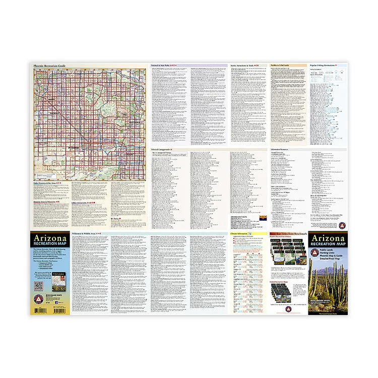 Arizon Fun Map Arizona Recreation Map: Essential Travel Companion for Arizona