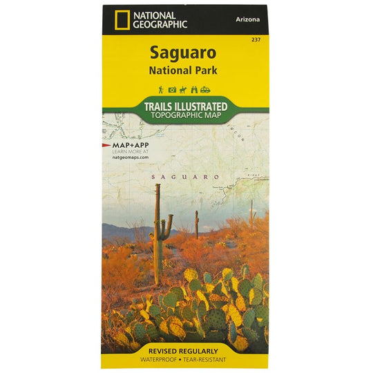 National Geographic Saguaro National Park Map