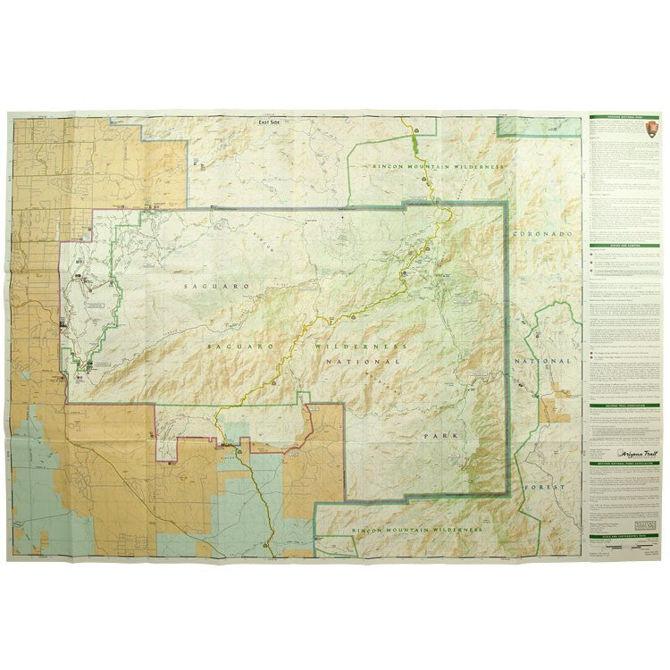 National Geographic Saguaro National Park Map