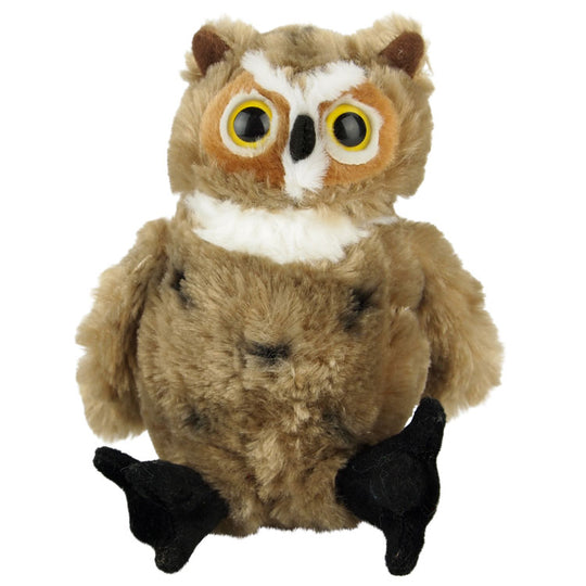 Great Horned Owl Plush Toy - 7 Inch