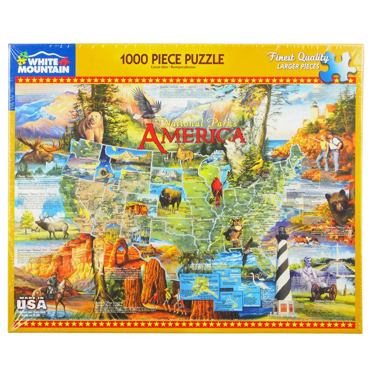 National Parks of America Map Puzzle box front