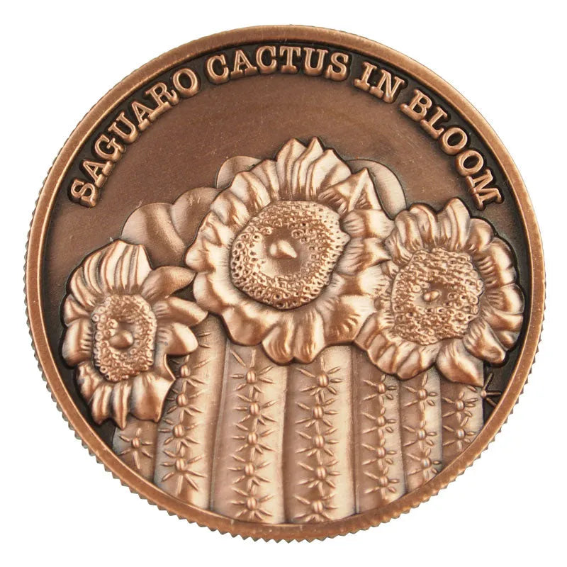 coin with prickly pear cactus Saguaro National Park Collectible Coin | WNP