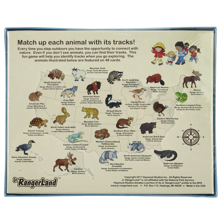 Animal Tracks Matching Game