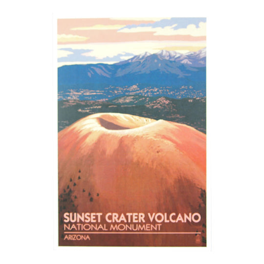 Sunset Crater Volcano National Monument Postcard - Illustration