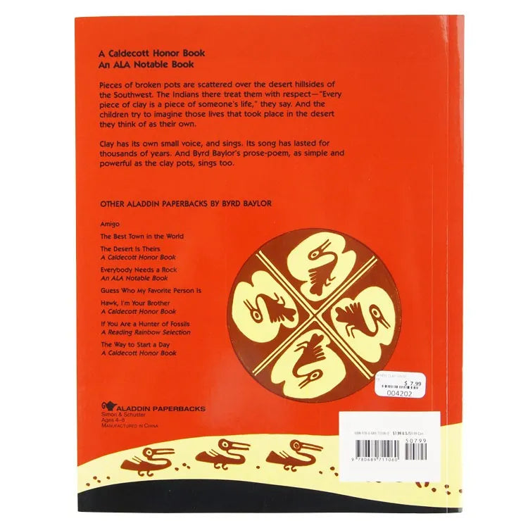 When Clay Sings back cover with indigenous art