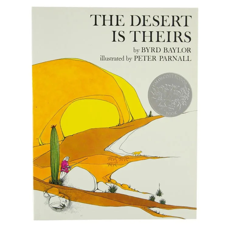 The Desert Is Theirs front cover with woman in desert in front of cave