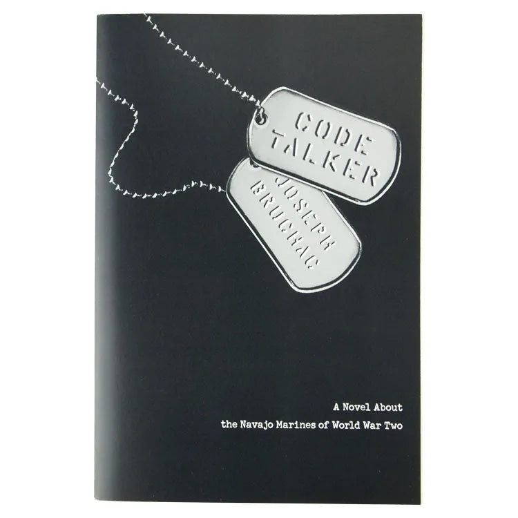 Code Talker: A Novel About the Navajo Marines of World War Two front cover showing the title and author names on dog tags