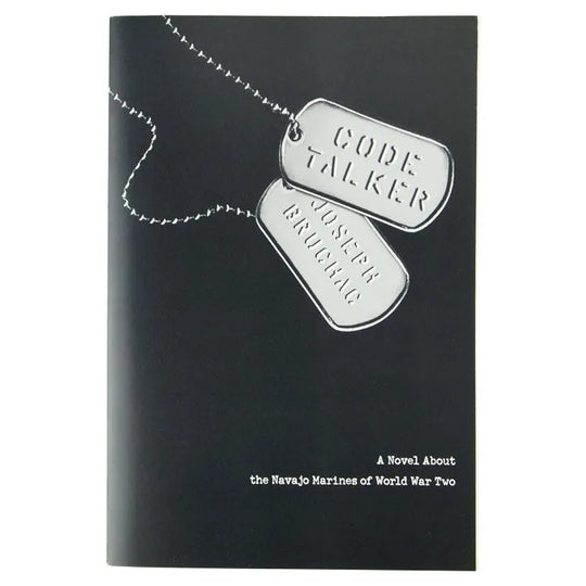 Code Talker: A Novel About the Navajo Marines of World War Two front cover showing the title and author names on dog tags
