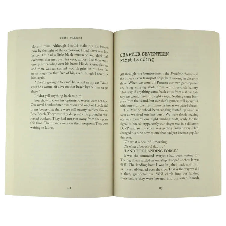 Code Talker: A Novel About the Navajo Marines of World War Two interior pages text only