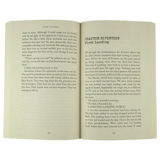 Code Talker: A Novel About the Navajo Marines of World War Two interior pages text only
