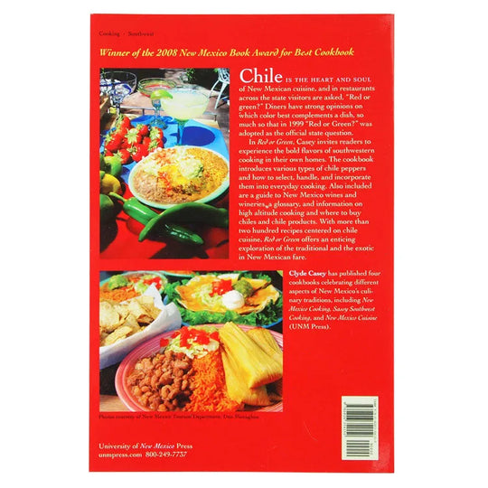 Red or Green: New Mexico Cuisine by Clyde Casey back cover 