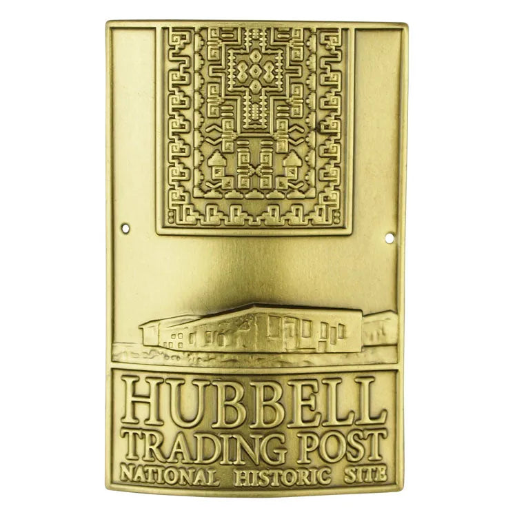 Hubbell Trading Post National Hist. Site Hiking Stick Medallion - Logo