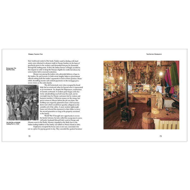 Hubbell Trading Post National Historic Site Book Interior Pages