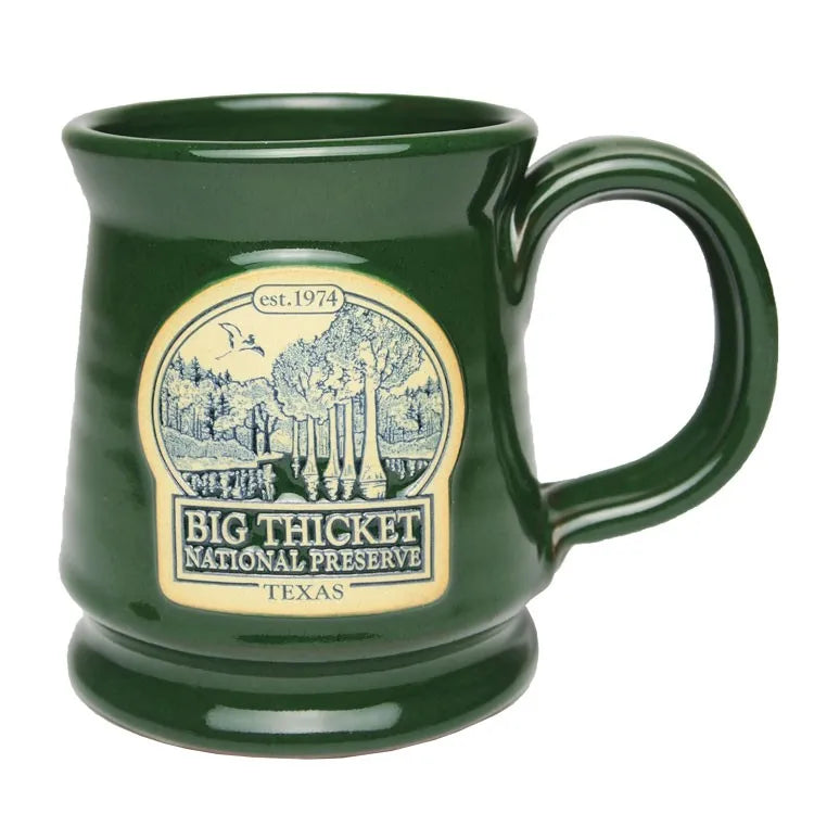 Big Thicket National Preserve Footed Mug from Deneen Pottery