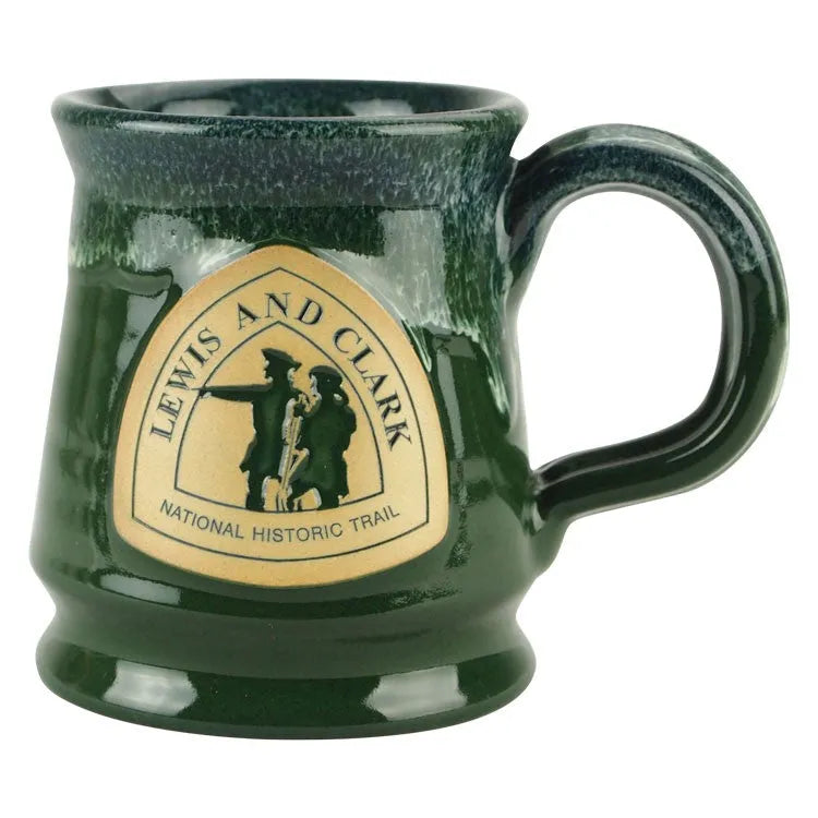 Lewis & Clark National Hist. Trail Footed Mug from Deneen Pottery