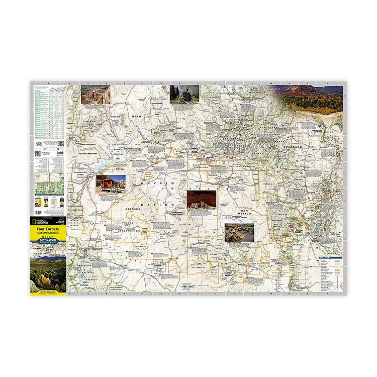 4 Trails Map Four Corners: Trail of the Ancients Map - WNP | Shop Today