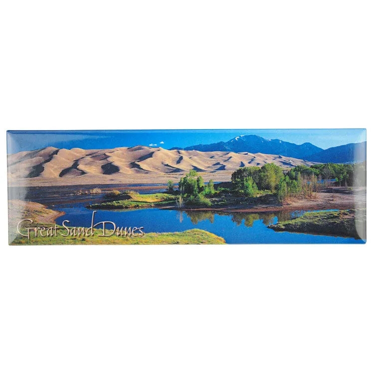 Great Sand Dunes National Park Magnet - Medano Creek Panorama