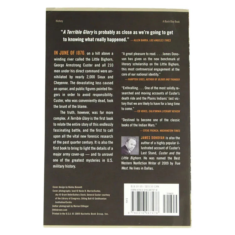 A Terrible Glory by James Donovan back cover