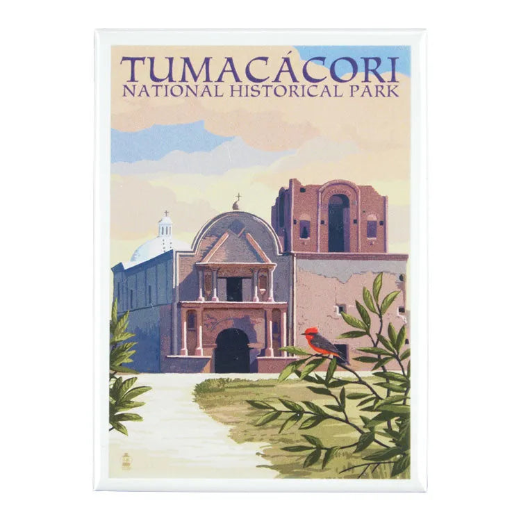 Tumacacori National Hist. Park Magnet - Church Illustration