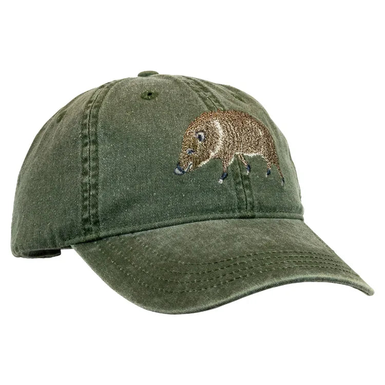 Javelina Embroidered Cap Facing Left