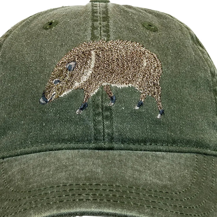 Javelina Embroidery Detail