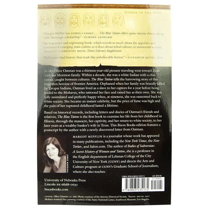 The Blue Tattoo by Margot Mifflin back cover