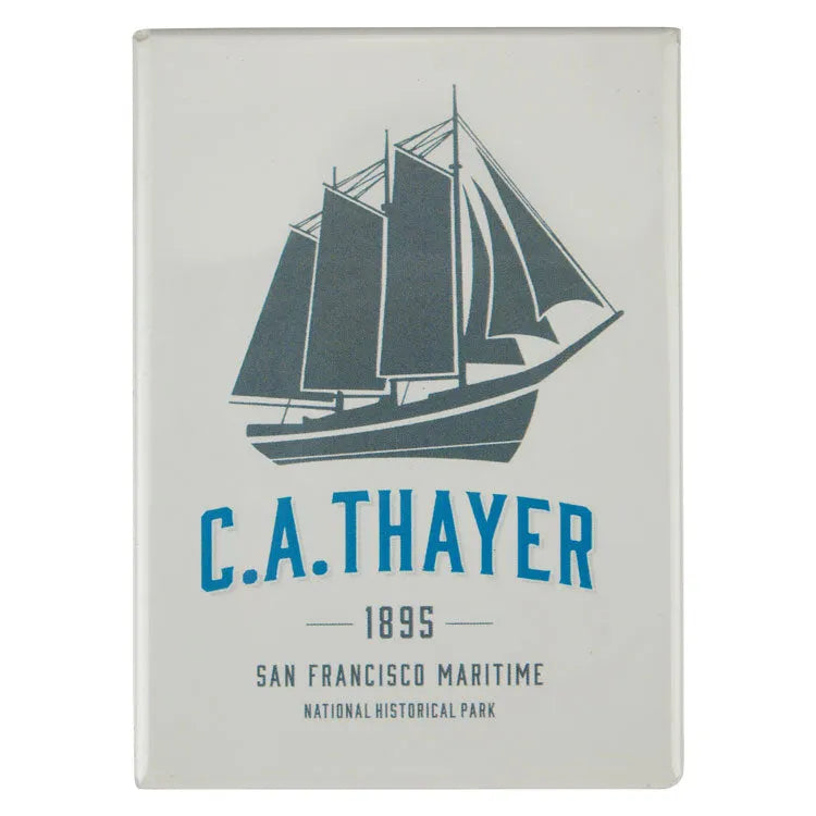 San Francisco Maritime National Hist. Park Magnet - C.A. Thayer Logo