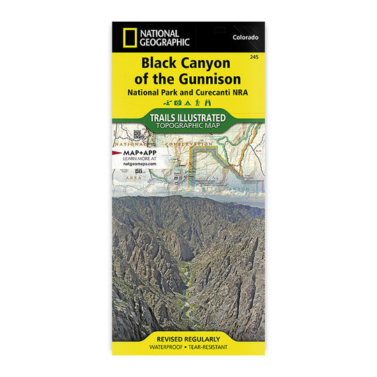 National Geographic Black Canyon Of The Gunnison Map