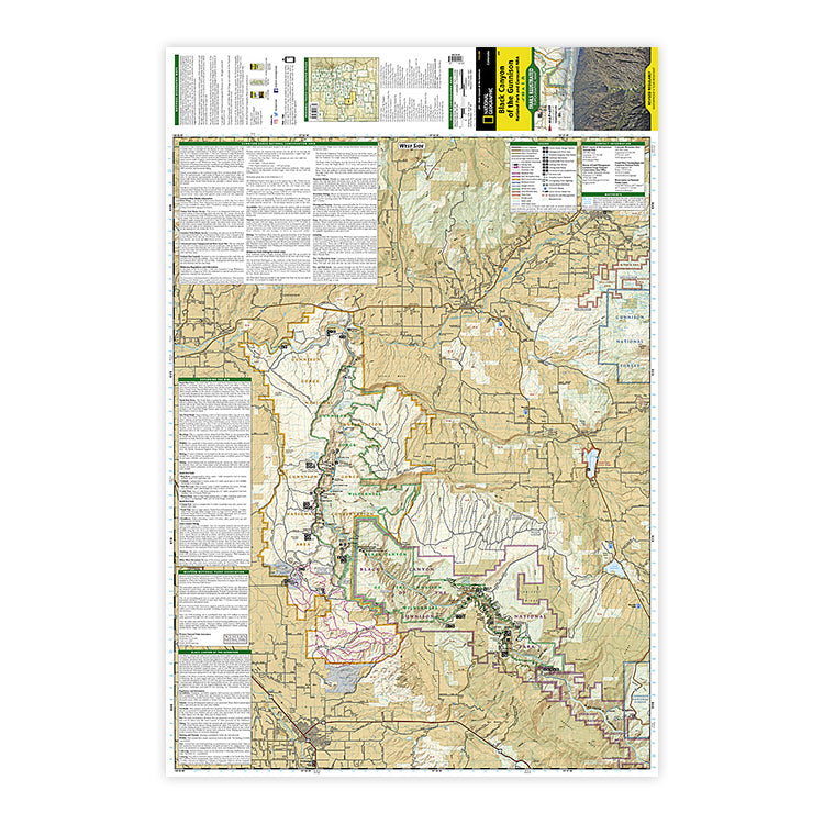 Black Canyon Of The Gunnison Nat Geo Map - WNP | Shop Now