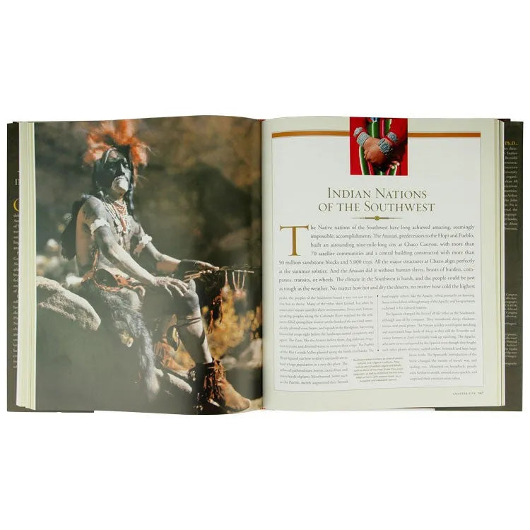 Atlas of Indian Nations by Anton Treuer interior pages about Indian nations of the Southwest