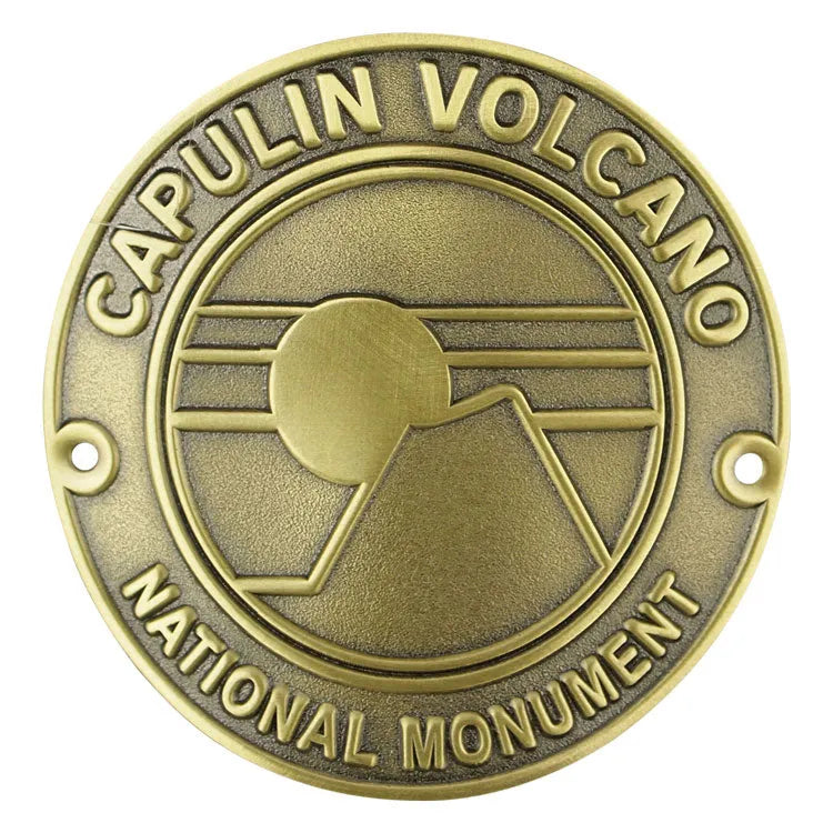 Capulin Volcano National Monument Hiking Stick Medallion - Sunset