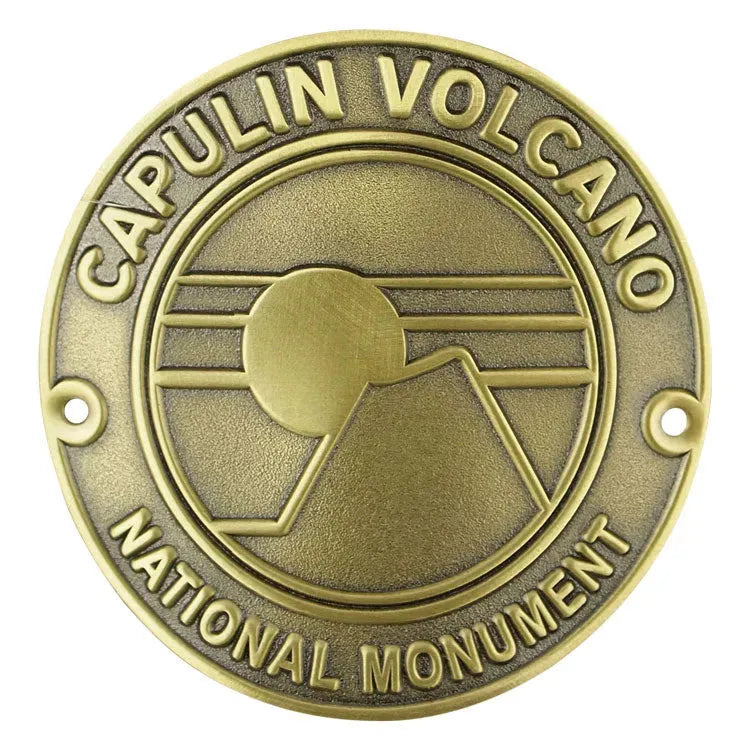 Capulin Volcano National Monument Hiking Stick Medallion - Sunset