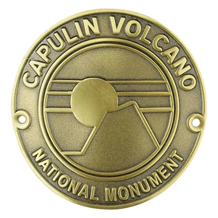 Capulin Volcano National Monument Hiking Stick Medallion - Sunset