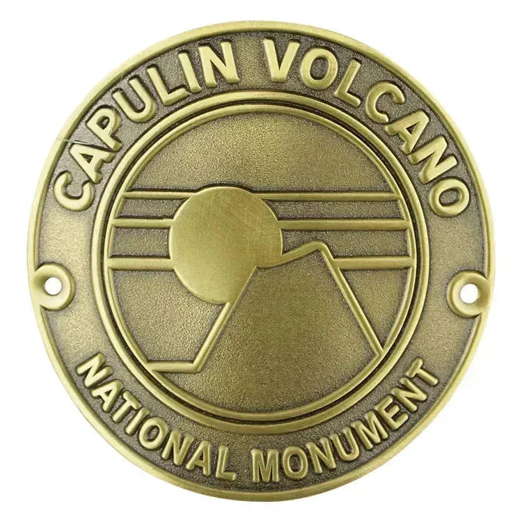 Capulin Volcano National Monument Hiking Stick Medallion - Sunset